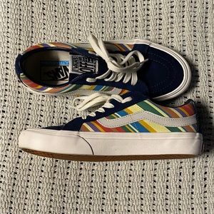 Vans Retro Striped Lows w8/m6.5